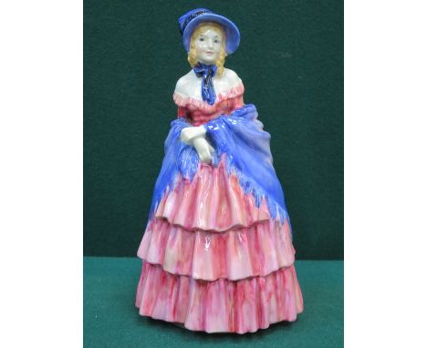 ROYAL DOULTON GLAZED CERAMIC FIGURE- A VICTORIAN LADY, HN728