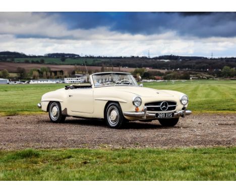 The Mercedes-Benz 190SL is a two-door grand touring convertible with a removable hardtop that was produced between May 1955 a