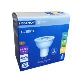 196 X MEGAMAN-GU10 SPOT NIGHT LIGHT BULB 2W BLUE (60)MM14039