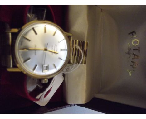 Rotary gents automatic wristwatch, working and in original case 