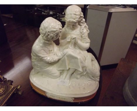 Ceramic group, "First love"