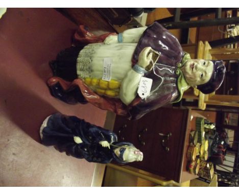 Royal Doulton "Masquerade" together with Cardinal Wolsey ceramic figure 