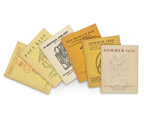 Flechtheim Galerie - - Sammlung von sechs seltenen Katalogen der Galerie Flechtheim. Mit zahlreichen Abbildungen. Berlin u. D