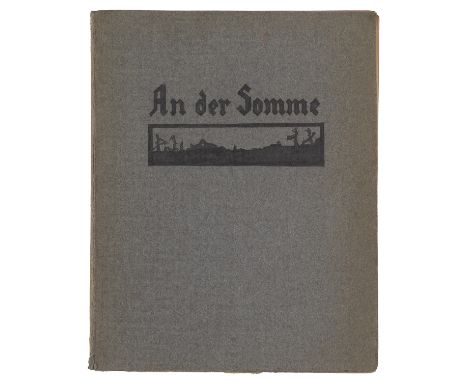 1. Weltkrieg - - An der Somme. Bernhard Puttendörfer Leutnant d. L. I. 9/R 104. Deutsche Handschrift auf Papier. Mit 3 gezeic