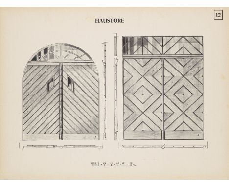 Moderne - - Bauwerk I. Das Äussere des Hauses. - Bauwerk II. Das Innere des Hauses. 2 Bde. Mit insgesamt 60 Tafeln. Nürnberg,