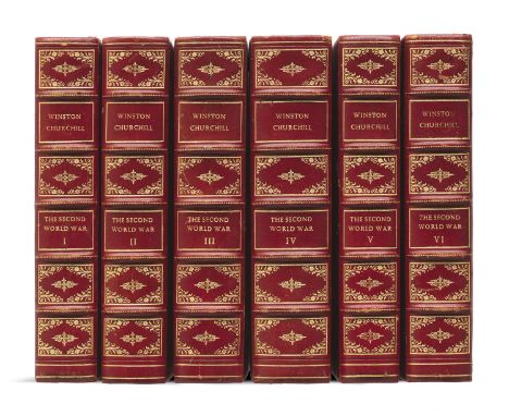 2. Weltkrieg - - Winston Spencer Churchill. The Second World War. 6 Bde. Mit zahlr. Karten auf (tls. gefalt., tls. farb.) Taf