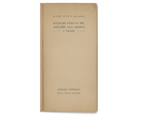 Werkverzeichnisse - - Katalog vystavy del sochare Aug. Rodina v Praze. 24 Tafeln. Prag, Spolek Výtvarných Umelcu Mánes, 1902.