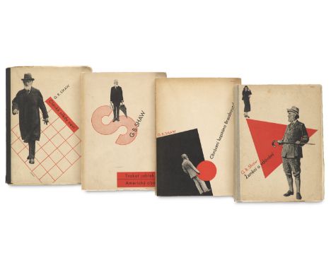 Avantgarde - Sutnar, Ladislav - - George Bernard Shaw. Sammlung von 4 tschechischen Erstausgaben. 1931-1932. 8°. Je ill. orig