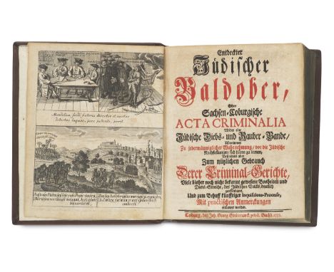 Rechtswissenschaften - Law books - - Paul Nicolaus Einert. Entdeckter jüdischer Baldober, Oder Sachsen-Coburgische Acta Crimi