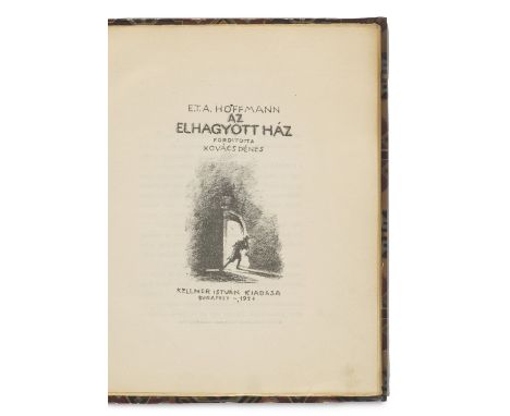 E. T. A Hoffmann. Az elhagyott ház. Fordította Kovács Dénes. Illustriertes Titelblatt und 9 weitere Lithographien. Budapest, 