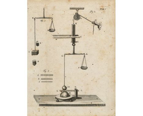 Physik - - P. von Musschenbroek. Dissertatio physica experimentalis de magnete. Mit 9 gefalt. gestoch. Tafeln u. 1 gestoch. g