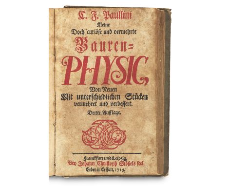 Medizin - - Christian Franz Paullini. Neu-vermehrte / heylsame Dreck-Apothecke, wie nemlich mit Koth und Urin fast alle / ja 