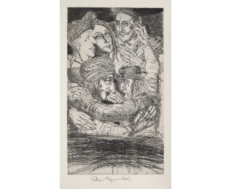 Leipziger Drucke - - Gotthold Ephraim Lessing. Nathan der Weise. Mit 6 Original-Radierungen, davon eine signiert, und einer z