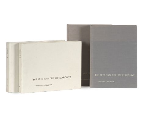 Moderne - Mies van der Rohe - - Arthur Drexler u. Franz Schulze. The Mies van der Rohe Archive. An Illustrated Catalogue of t
