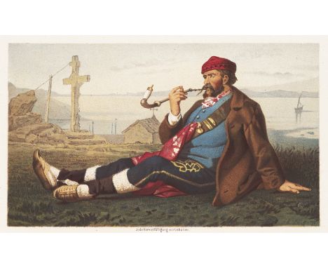 Dalmatien - - Erzherzog von Österreich Ludwig Salvator. Die Serben an der Adria. Ihre Typen und Trachten. Sammlung von 43 (vo