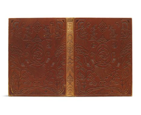 Nückel, Otto - - Alexander Moritz Frey. Solneman der Unsichtbare. Vorzugsausgabe in Ganzleder mit 13 Original-Holzschnitten u