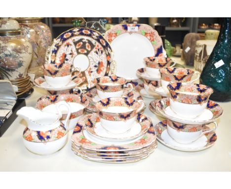 A Tuscan China part dinner/tea service, comprising thirty two pieces approximately etc.