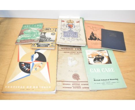 A group of various novels, to include Official guide to Windsor Castle, The ABC of GWR Locomotives, The Rushworth Sing-Song B