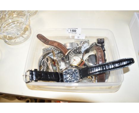 An assortment of wristwatches, including Rotary, Caravelle, Accurist and Sekonda, etc