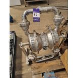Alfa Laval model DL50-SL-G-G-Q stainless steel diaphram pump