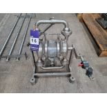 Alfa Laval model DL25.SL.F.T stainless steel diaphram pump