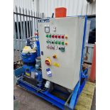 Alfa Laval type MMB 305 S-11. Oil separator centrifuge mounted on skid frame c/w Alfa Laval electric