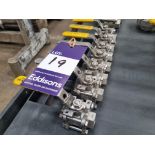 6x stainless steel 1/2 inch ball valve and 1x 1/4 inch