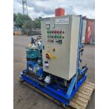 Alfa Laval type MMB 305 S-11. Oil separator centrifuge mounted on skid frame c/w Alfa Laval electric