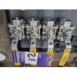 4x 1 inch stainless steel ball valves