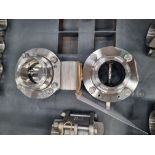 2x 2 inch stainless steel ball valves