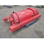 Flottwey model Z34 - 4 - 053 Horizontal solid shell decanter / centrifuge mounted on box section fra