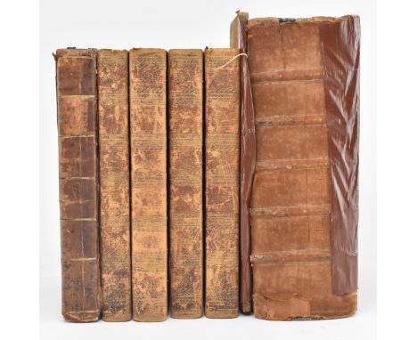 A collection of three 18th and early 19th century family Bibles belonging to the Ruscombe Poole family. The lot comprising 17
