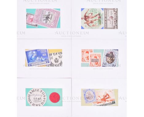 Ardath Cigarettes - Stamps, Rare And Interesting (1939 series of cigarette cards) - x6 pieces of original cigarette card artw