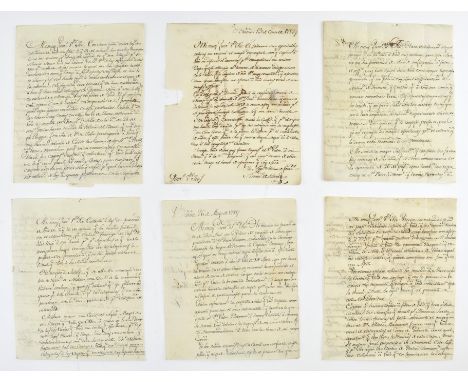 Spanish, Italian &amp; European postal history. A collection of 18th century mid 1780s 1785-1787 handwritten manuscript lette
