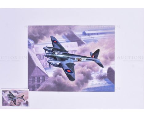 Wilfred Hardy (1938 - 2016) - a piece of highly detailed, gouache original artwork painted by Wilfred Hardy, featuring the 'D