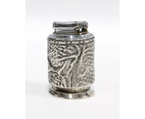 Vintage silver table lighter, London 1967, 8cm high 