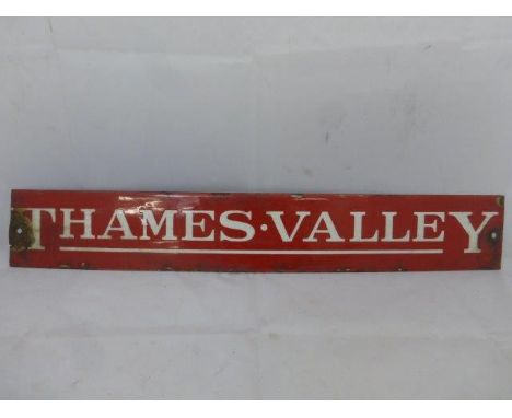 A Thames Valley narrow enamel strip, 21 1/4 x 3 1/4".