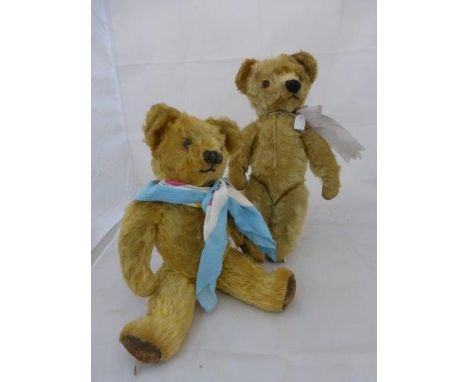 Two 1930s/1940s Chad Valley jointed teddy bears. 