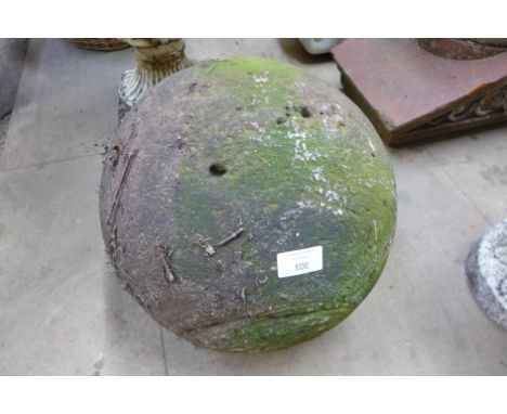 A terracotta ball finial 
