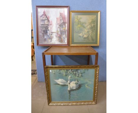 Two Vernon Ward prints, a Ben Maile print and a quantity of other prints 
