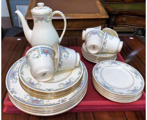 A Royal Doulton Juliet tea and dinner service.&nbsp; Lot 202 -&nbsp;Generally good condition, however apart from the cups, al