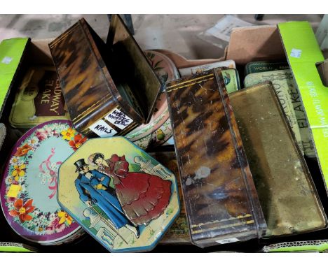 A selection of various vintage tins