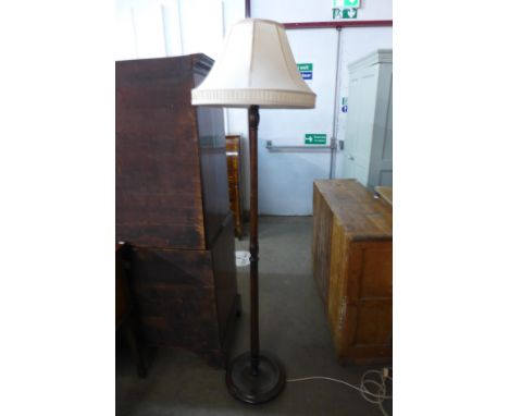 A beech standard lamp 
