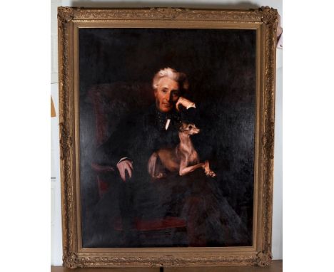 English School Portrait of a Man, Reproduction on Canvas by Valentine Publishing Group, 50” x 39.5”