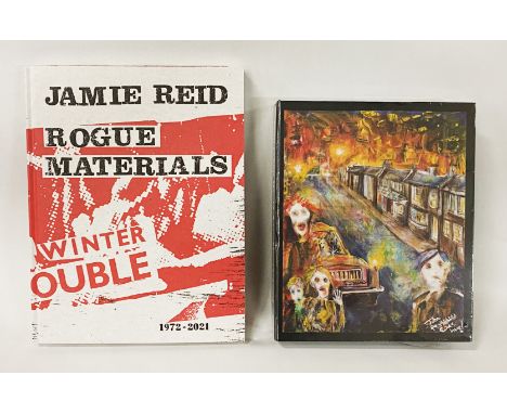 JAMIE REID ROGUE MATERIAL MEMORIAL COPY BOOK WITH 2X PRINTS &amp; STICKERS PLUS SIGNED JOHN LYDON '' I COULD BE WRONG, I COUL