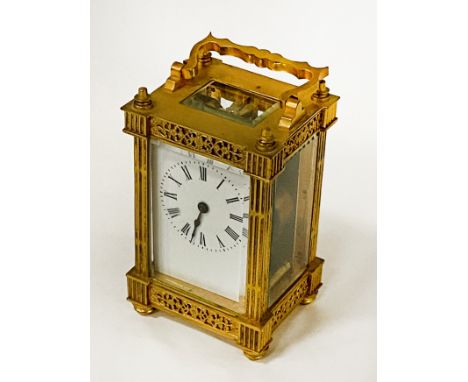 CARRIAGE CLOCK WITH KEY - 13 CMS (H) APPROX