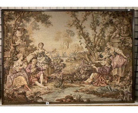 FRAMED EMBROIDERY TAPESTRY  