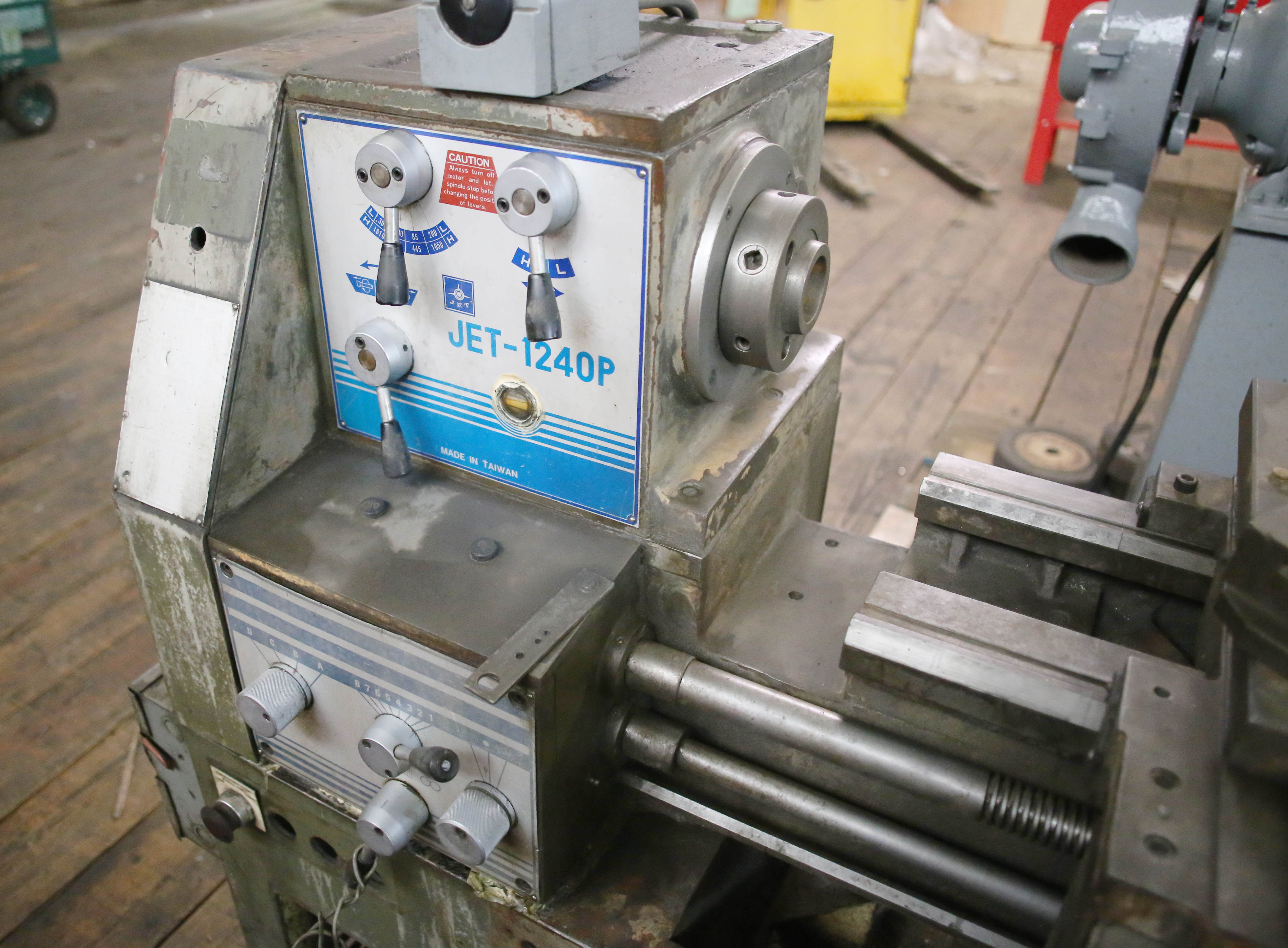 Jet 1240P Metal Lathe 12" x 40" Capacity plus Gapbed Inch/Metric