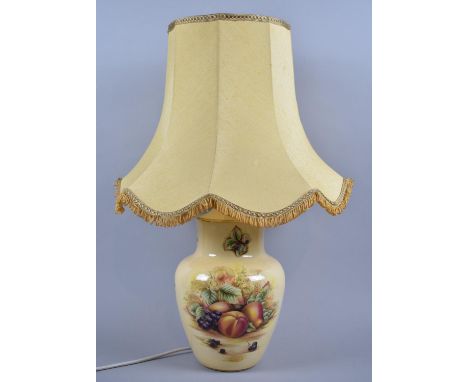 An Aynsley Orchard Gold Table Lamp, With Shade, 