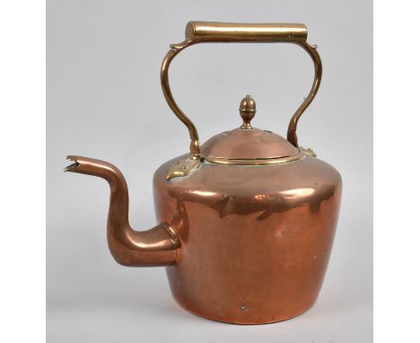 A Copper Kettle, 31cm High 